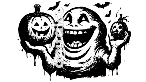 Ghostly Slimer Halloween Vector Bundle – Premium Graphics for Apparel, Decor & More