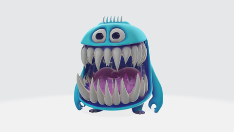 Adorable Monster with a Big Smile