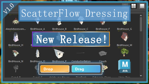 ScatterFlow - Set Dressing Tools for Maya