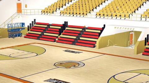 Basketball Stadium Court 3D Model