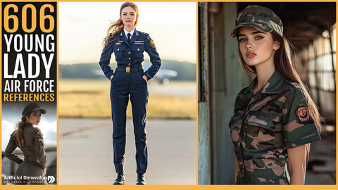 606 Young Lady in Air Force