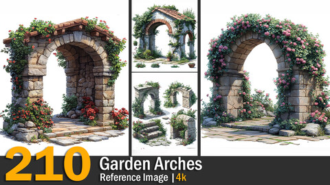 Garden Arches | Reference Images | 4K