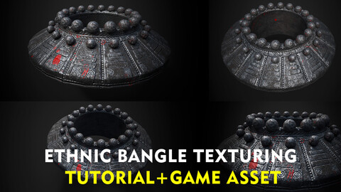 OLD ETHNIC BANGLE LOWPOLY GAMEASSET