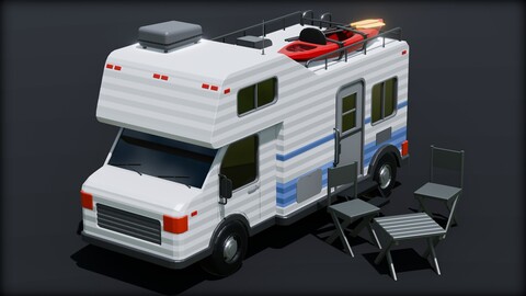 Low Poly Campervan