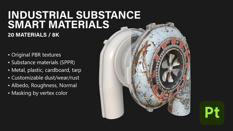 Industrial Substance Smart Materials - 20 Materials / 8K