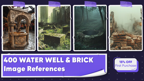 400 Water Well and Brick Image References - Vol 01