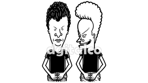 Beavis and Butt-head Retro Vector Graphics Pack | SVG, AI, EPS, PNG, JPEG, PDF