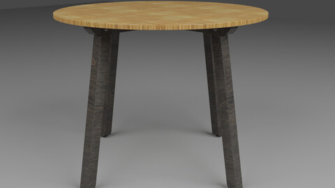 Ikea Round Table - .FBX .OBJ .STL