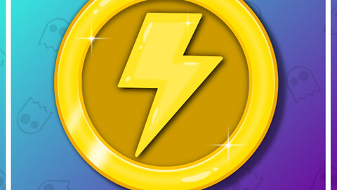 Twitch Emote: Lightning Bolt Coin