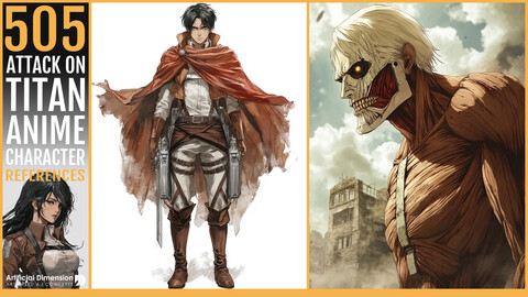 505 ATTACK ON TITAN ANIME CHARACTER.