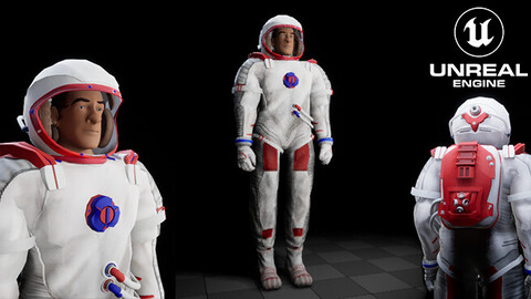 Unreal Engine Astronaut rigged