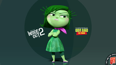 Disgust - Inside Out 2 Fanart