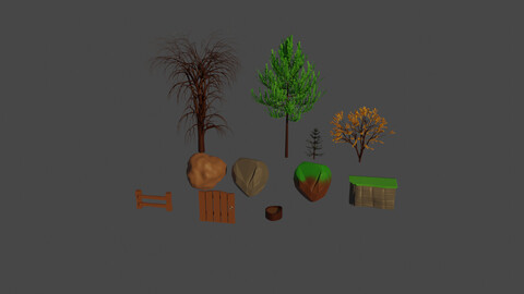 Stylized Nature Pack 3D