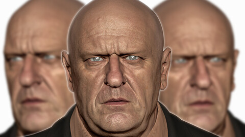 Dean Norris (Hank Schrader) - Likeness sculpt