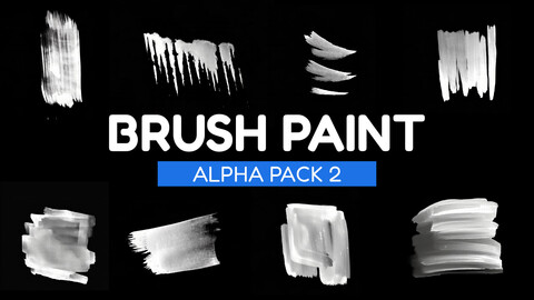 50 Brush Paint Alpha Pack 2