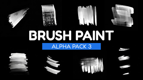 50 Brush Paint Alpha Pack 3