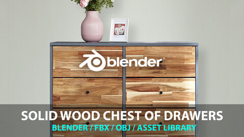 Solid Wood Chest of Drawers