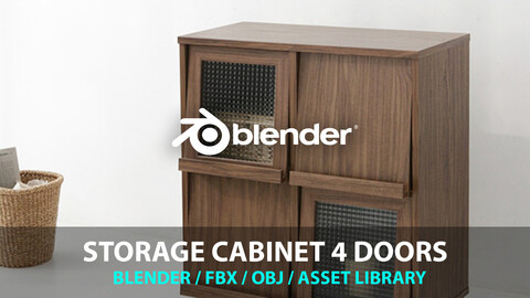 storage cabinet 4 doors