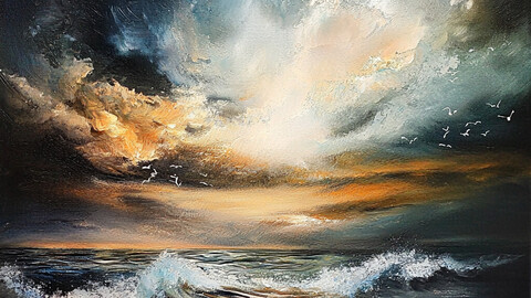 Tempest Unveiled: A Stormy Coastal Dawn 6