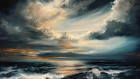 Tempest Unveiled: A Stormy Coastal Dawn 8