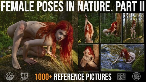 1000+ Female Poses in Nature Part 2