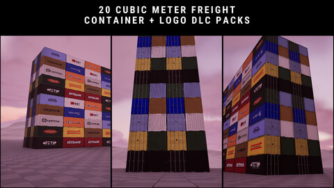 20 Cubic Meter Freight Container + Logo DLC Packs