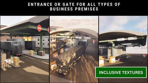 Entrance or Gate for all types of Business Premises | incl. Textures