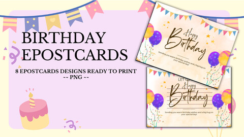 FibeiDigiCards_ePostcard - Title: Birthday Design 2