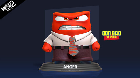 The Rage of Anger - Inside Out 2 Fanart