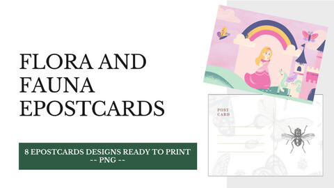 FibeiDigiCards_ePostcard - Title: Flora and Fauna Design 1