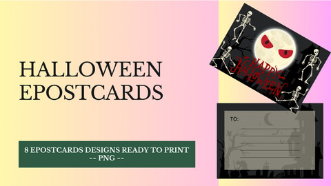 FiBeiDigiCards_ePostcard - Title: Halloween Design 4