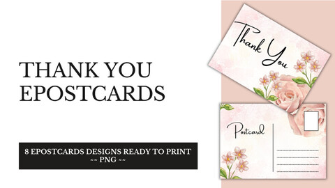 FiBeiDigiCards_ePostcard - Title: Thank You Design 3