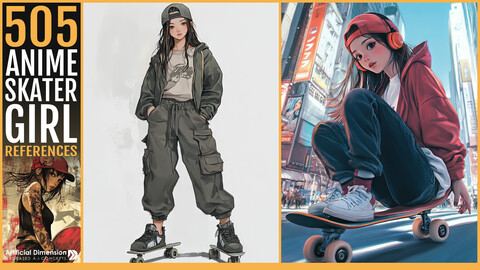 505 Anime Skater Girl