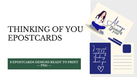 FiBeiDigiCards_ePostcard - Title: Thinking of You Design 1