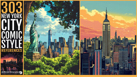 303 New York City , Comic Style