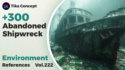 +300 Abandoned Shipwreck Environment Concept(4k)