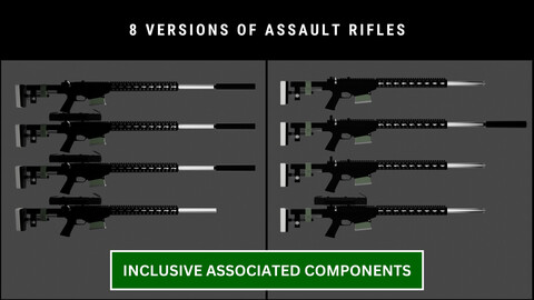 8 Versions of Assault Rifles and Their Associated Components