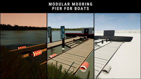 Modular Mooring / Pier for Boats