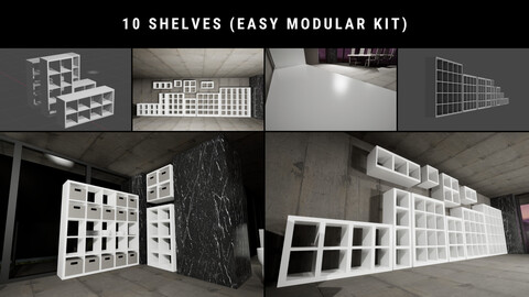 10 Shelves (easy modular kit)