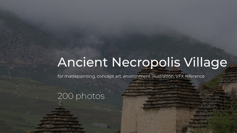 200 Ancient Necropolis Mountain Village Dargavs Reference Photos