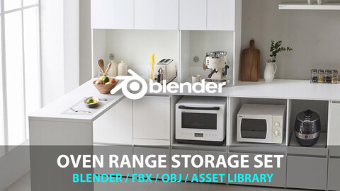 Oven Range Storage Set