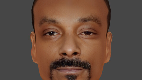 Snoop Dogg Head - Low Poly