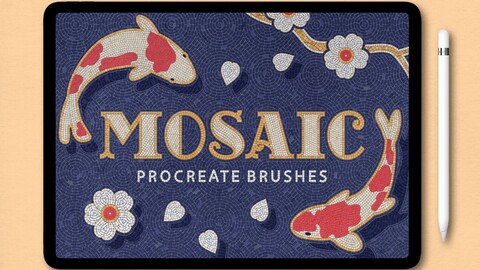 Mosaic Tile Procreate Brushes