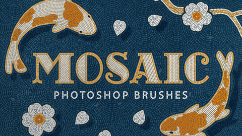 Mosaic Tile Photoshop Brushes