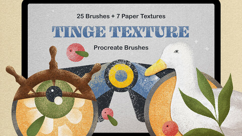 Tinge Texture Procreate Brushes