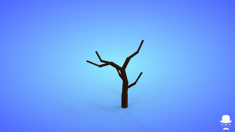 Voxel Tree 3.6 Model - 3D Lowpoly Game Asset