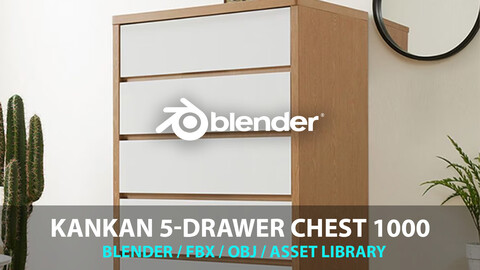 Kankan 5-drawer chest 1000