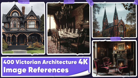 400 Victorian Architecture Image References - Vol 01