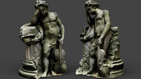 mossy ancient monument sculpture photogrammetry