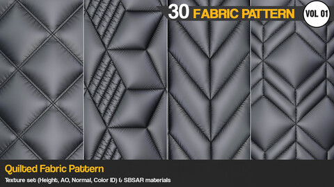 30 Quilted-Fabric Pattern  VOL 1